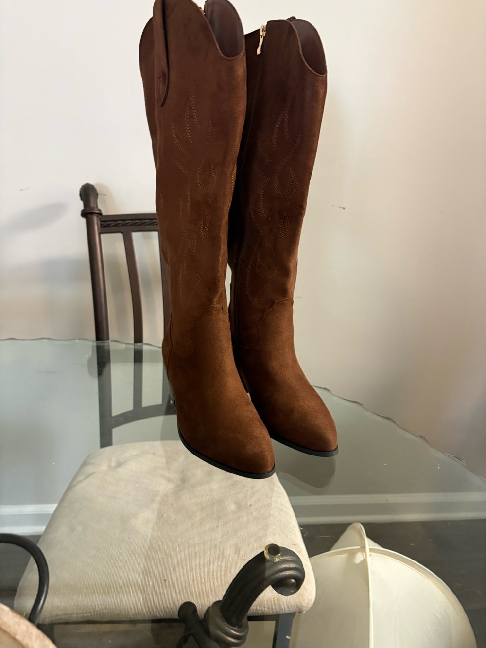 Free People Brown Suede Over-the-Knee Boots